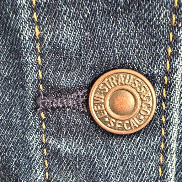 Levi's Strapless Dark Indigo Denim Dress - Picture 9 of 12